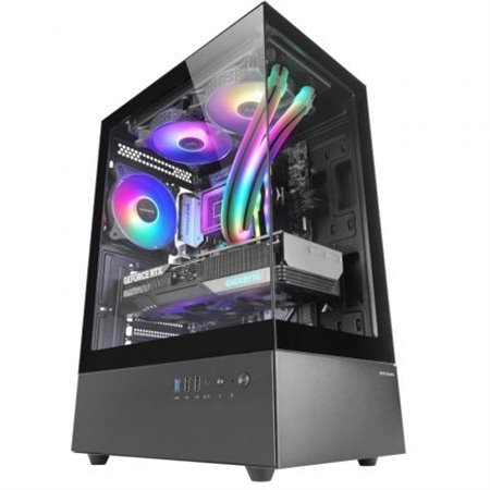 Caja Mars Gaming ARGB ATX mATX Mini-ITX Negra (MCXO)