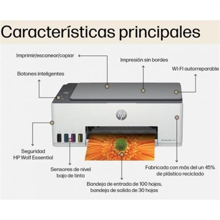 Multif HP InkJet Smart Tank 5105 Color A4 WiFi (1F3Y3A)