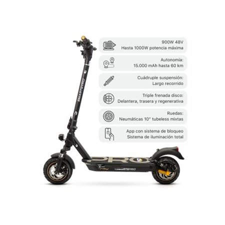 Patinete SmartGyro K2 Pro 10" 1000W DGT Negro(SG27-369)
