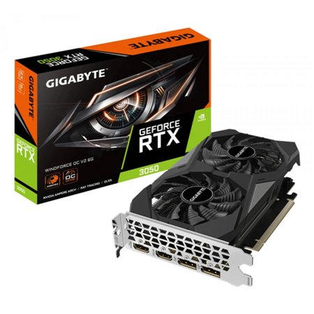 TARJETA DE VIDEO GIGABYTE NVIDIA RTX3050 6GB WINDFORCE OC V2 GDRR6 PCIE 4.0