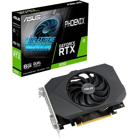 ASUS Phoenix PH-RTX3050-8G-V2 NVIDIA GeForce RTX 3050 8 GB GDDR6