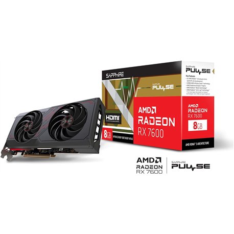 Sapphire Pulse RX 7600 Gaming 8Gb GDDR6 (11324-01-20G)