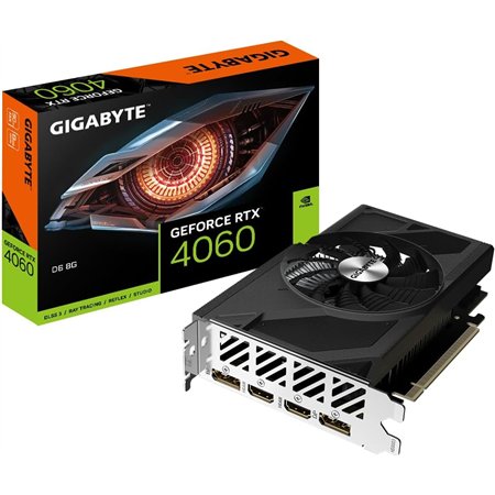 TARJETA DE VIDEO NVIDIA GIGABYTE RTX4060 D6 8GB DP HDMI GDDR6 PCIE 4.0