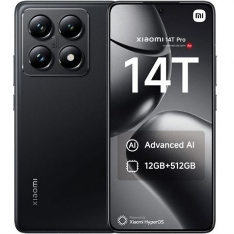 Smartphone XIAOMI 14T 6.67" 12Gb 256Gb 5G Negro