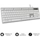 Teclado SUBBLIM Ergo Flat USB Plata (SUBKBC-0EKE20)