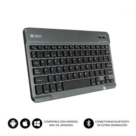 Teclado SUBBLIM Bluetooth Negro/Gris (SUB-KBT-SM0002)