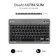 Teclado SUBBLIM Bluetooth Negro/Gris (SUB-KBT-SM0002)