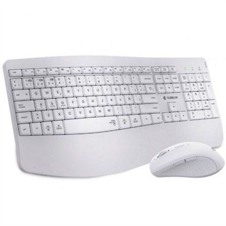 Teclado+Ratón SUBBLIM RF BT Blanco (SUBKBC-DCOPW1)