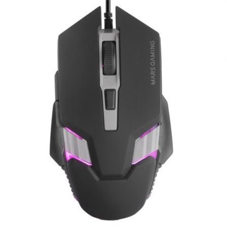 Ratón Mars Gaming Óptico RGB USB 4000dpi Negro (MM024)
