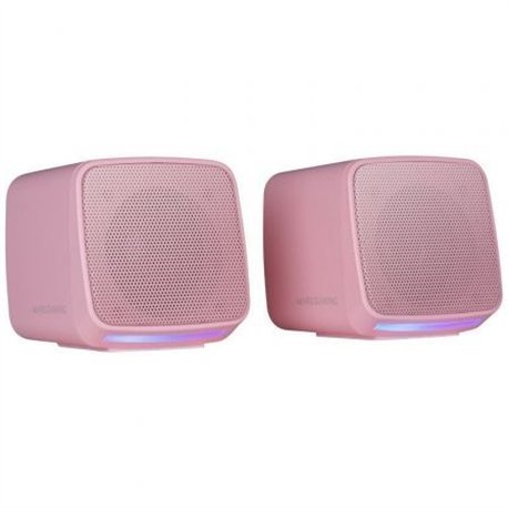 Altavoces Mars Gaming 10W RGB USB/3.5mm Rosa (MSPROP)