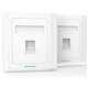 ROSETA DE PARED VENTION RJ45 CAT.6 UTP 1 TOMA WHITE