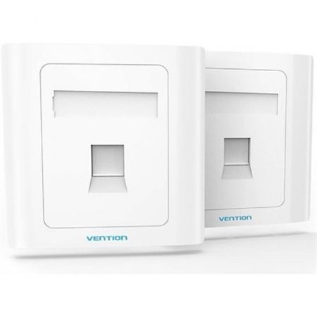 ROSETA DE PARED VENTION RJ45 CAT.6 UTP 1 TOMA WHITE