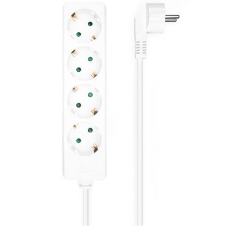 REGLETA AISENS 4 SCHUKOS PROTECCION 1,4M WHITE