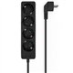 REGLETA AISENS 4 SCHUKOS PROTECCION 1,4M BLACK
