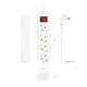 REGLETA AISENS 4 SCHUKOS PROTECCION INTERRUPTOR 1,4M WHITE