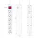 REGLETA NANOCABLE 6 SCHUKOS INTERRUPTOR 1,4M WHITE