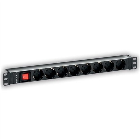 PDU TIPO REGLETA SALICRU DE 8 TOMAS SCH/SCH CON INTERRUPTOR
