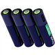 Pilas Recargables Trust AAA USBC-C Pack 4 Azul (25671)
