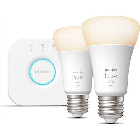 Kit Philips 2 Bombillas E27 + Hue Bridge (929002469201)
