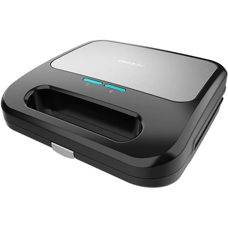 Sandwichera CECOTEC Rock n Toast Negra/Acero (03228)