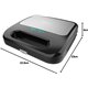 Sandwichera CECOTEC Rock n Toast Negra/Acero (03228)