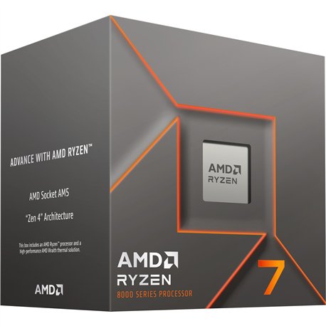 CPU AMD Ryzen7-8700F AM5 4.1GHz Caja (100-100001590BOX)