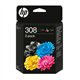 Tinta HP 308 Pack Negro/Tricolor (6L6S6UE)