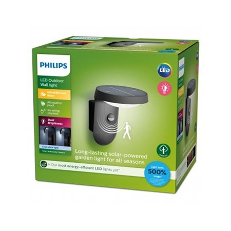 Aplique Solar Philips Tyla 1.2W Exterior (929003260501)