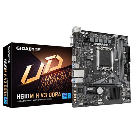 GIGABYTE H610M H V3 DDR4:(1700) 2DDR4 VGA HDMI DVI mATX