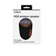 Altavoz CELLY 5W RGB Wireless USB-C Negro (AURA5WOR)
