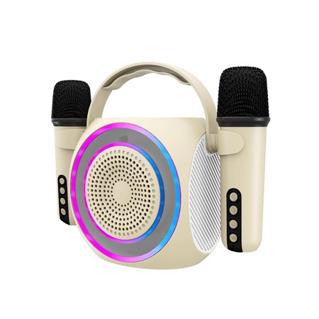 Altavoz CELLY Wireless 5W 2 Micrófonos (PARTYMIC2WH)