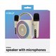 Altavoz CELLY Wireless 5W 2 Micrófonos (PARTYMIC2WH)
