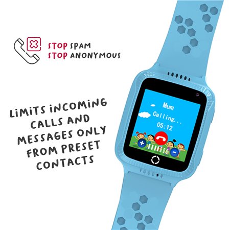 Smartwatch CELLY BT GPS para Niños Azul (KIDSWATCHLB)
