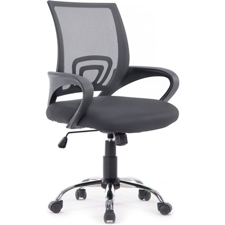 Silla de Oficina EQUIP Malla Gris Oscura (EQ651014)