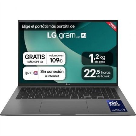 LG Ultra7-255H 16Gb 1Tb SSD 14" Negro (16ZD90T-G.AX78B)