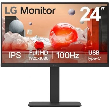 Monitor LG 24" IPS FHD USB-C 100Hz DP sRGB (24BA750-B)