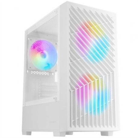 Caja MARS GAMING 2x2.5" mATX FRGB Blanco (MCVORTEXW)