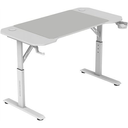 Mesa Mars Gaming 120x60cm Máx 100Kg Blanca(MGDERGO120W)