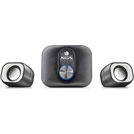 Mini Altavoces NGS 2.1 20W USB 3.5mm Negros (COMET2.1)
