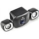 Mini Altavoces NGS 2.1 20W USB 3.5mm Negros (COMET2.1)