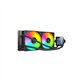 Ref. Líq. Mars Gaming ARGB 2x120mm Negra (MLVISION240)