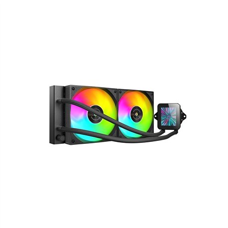 Ref. Líq. Mars Gaming ARGB 2x120mm Negra (MLVISION240)