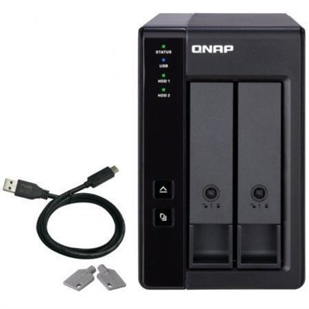 Caja Expansión QNAP 2 Bahías SATA3 Negra (TR-002)
