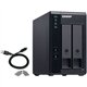 Caja Expansión QNAP 2 Bahías SATA3 Negra (TR-002)