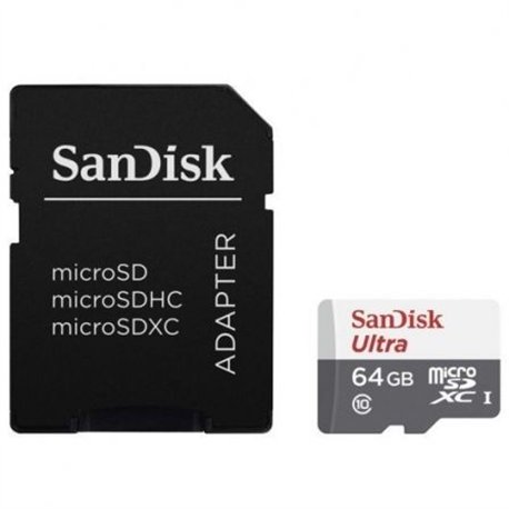 Sandisk Micro SDXC 64Gb + Adap SD (SDSQUNR-064G-GN3MA)