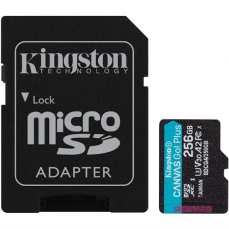 Kingston Micro SDXC 200R 256Gb + Adap SD (SDCG4/256GB)