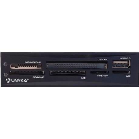 Lector Tarjetas UNYKA USB 2.0 3.5? Negro Caja (50560)