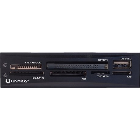 Lector Tarjetas UNYKA USB 2.0 3.5? Negro Bulk (50561)