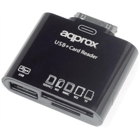 Lector Tarjetas Approx USB 2.0 Negro (APPCRS)