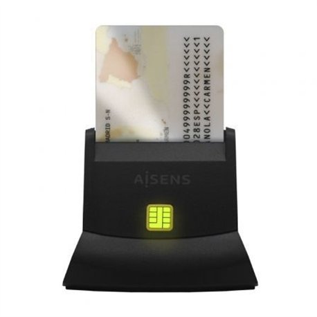 Lector AISENS DNIe USB 2.0 Negro (ASCR-SN05-BK)